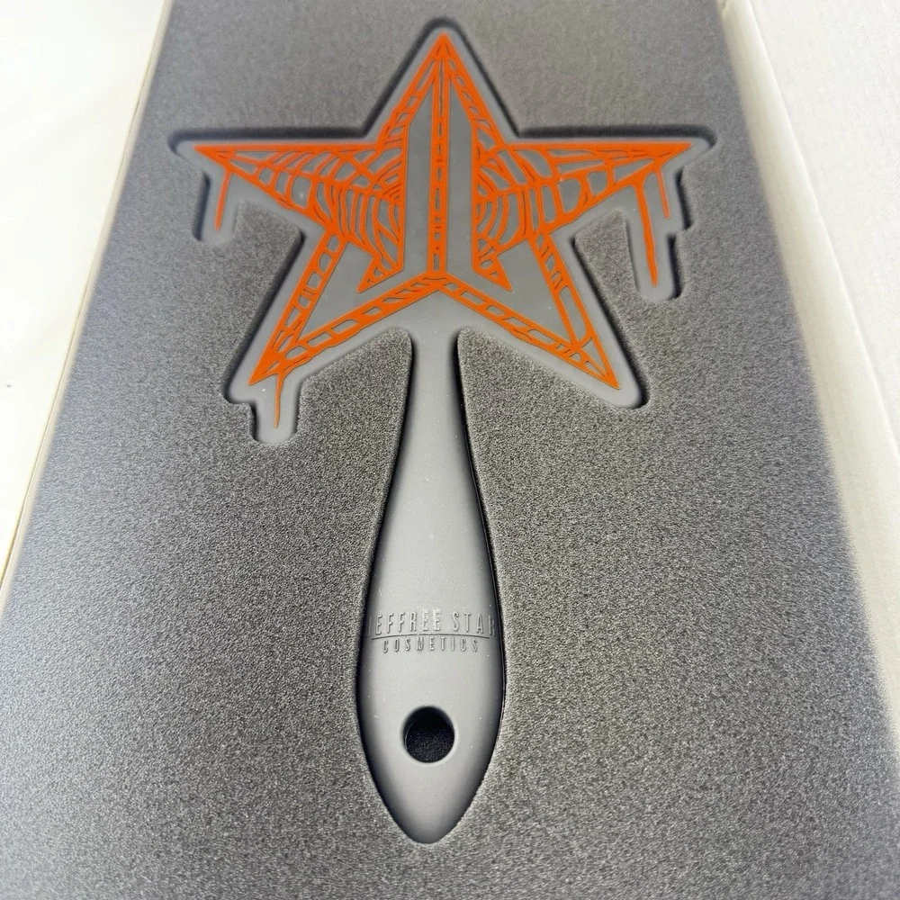 Jeffree Star Cosmetics Black & Orange Soft Touch Mirror New In Box